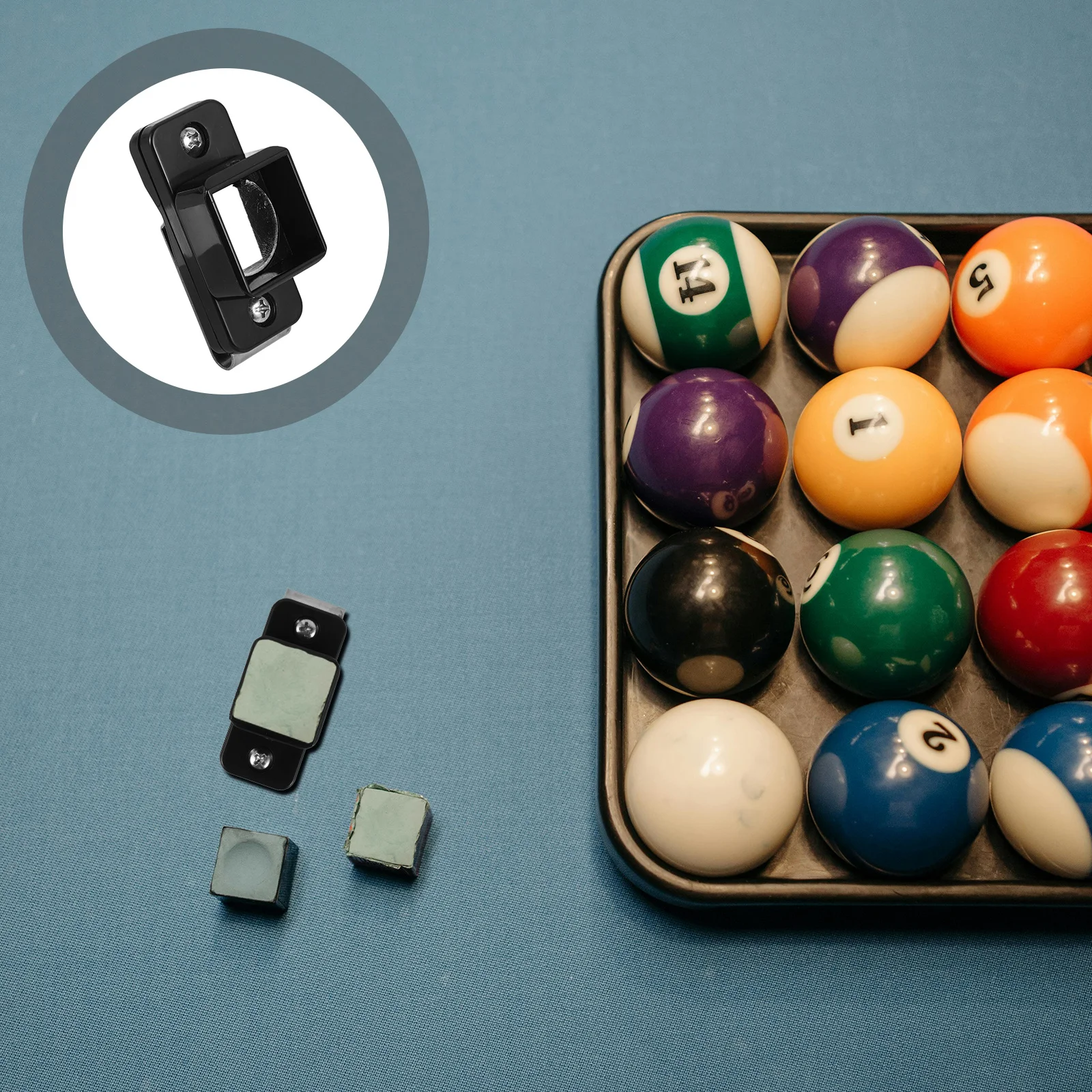 

Billiard Chalk Holder Durable Portable Plastic Clamp for Snooker Cue Accessories Billiard Cue Chalk Holder Snooker Supply