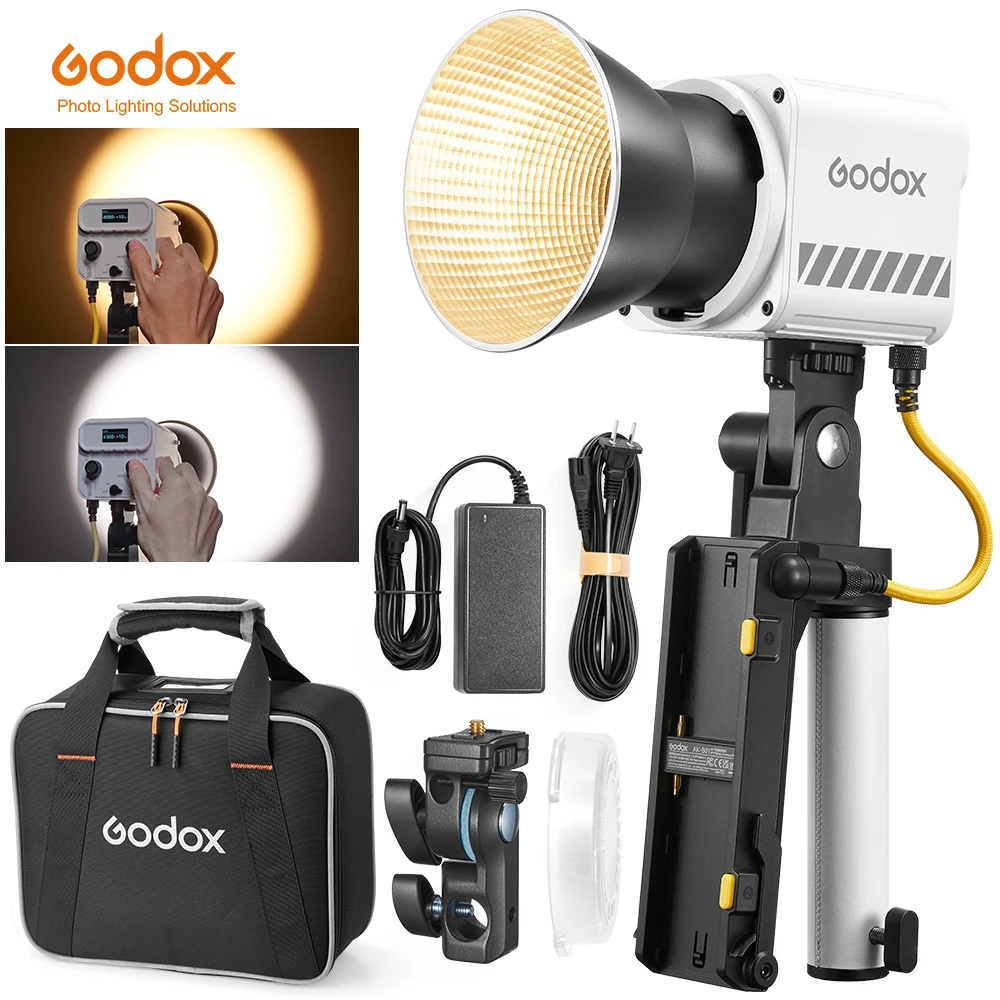 Godox ML60II Bi 70W Bi-Color LED Video Light APP Control Bowens Mount Lighting for Photography Video Recording Outdoor Shooting