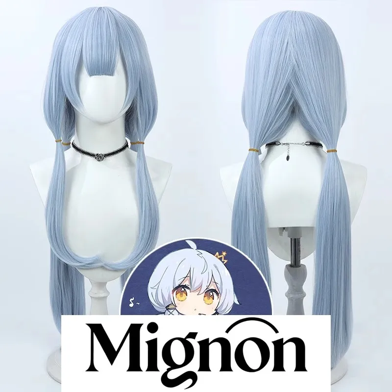 

Parallel Worlds Stardust cosplay wig blue twin braids Halloween gift