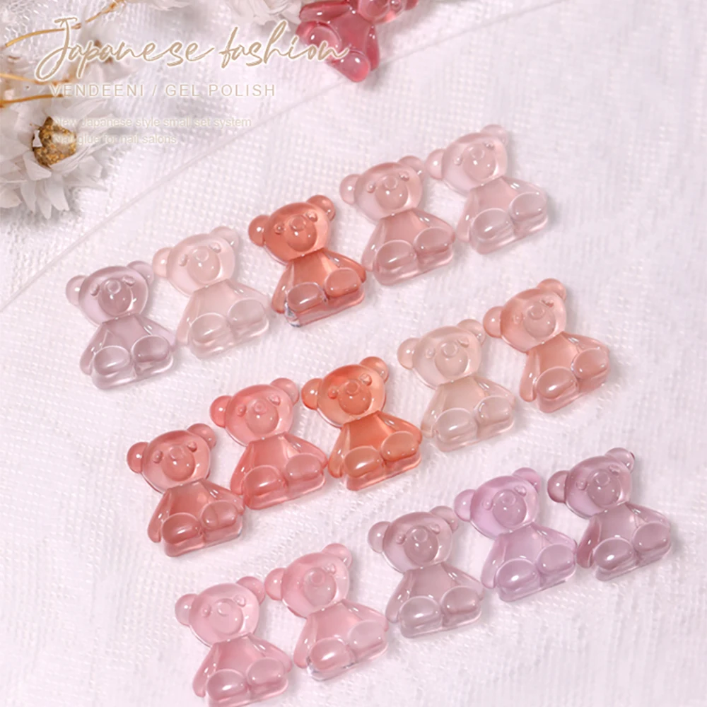 Vendeeni 24 Kleuren Gelei Transparante Gel Nagellak Nude Roze Huidskleur Uv Weken Van Gel Lak Jade Nail Art Gel Lak 15Ml