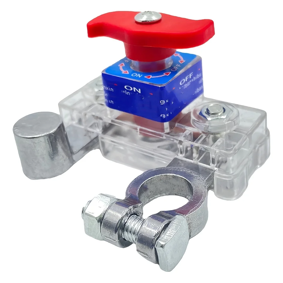 Transparently explores the new battery main circuit breaker - a pure aluminum negative terminal power-off switch, 12-24V, an adv