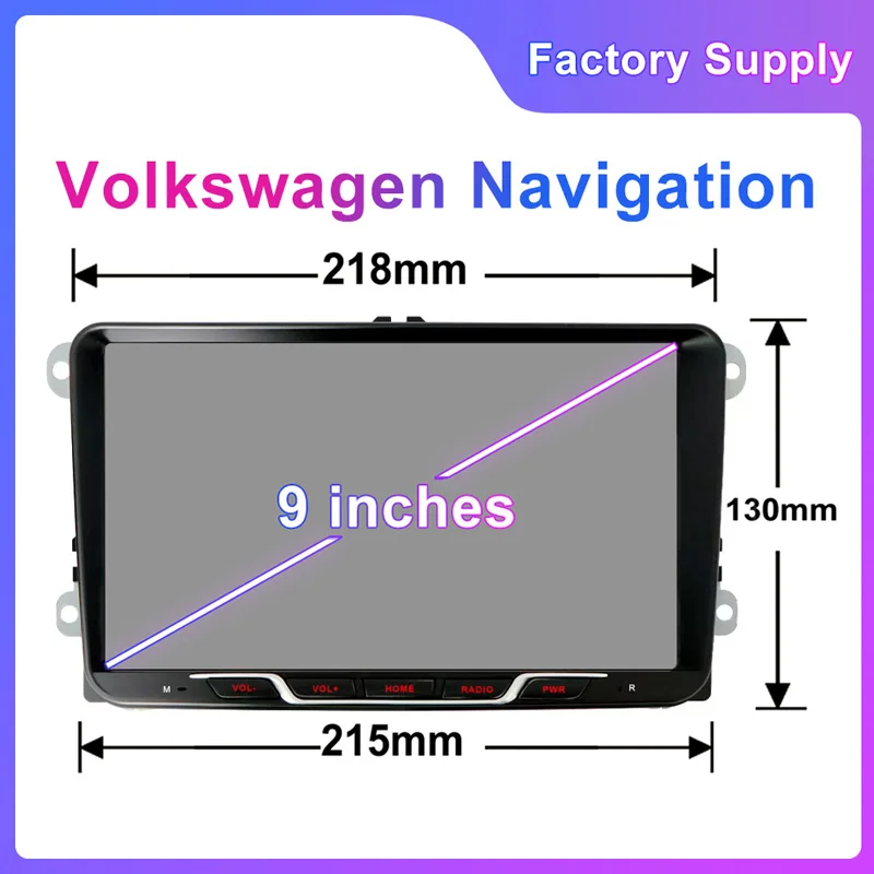 9 "para vw Tiguan 2007-2015 64GB Radio de coche inalámbrico Android 15 GPS unidad principal Carplay sistema inteligente WIFI Google BT