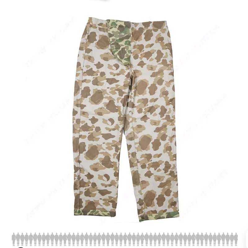 American Retro ARMY HBT Pants Replica Duck Hunting Double-sided Camouflage Pure Cotton