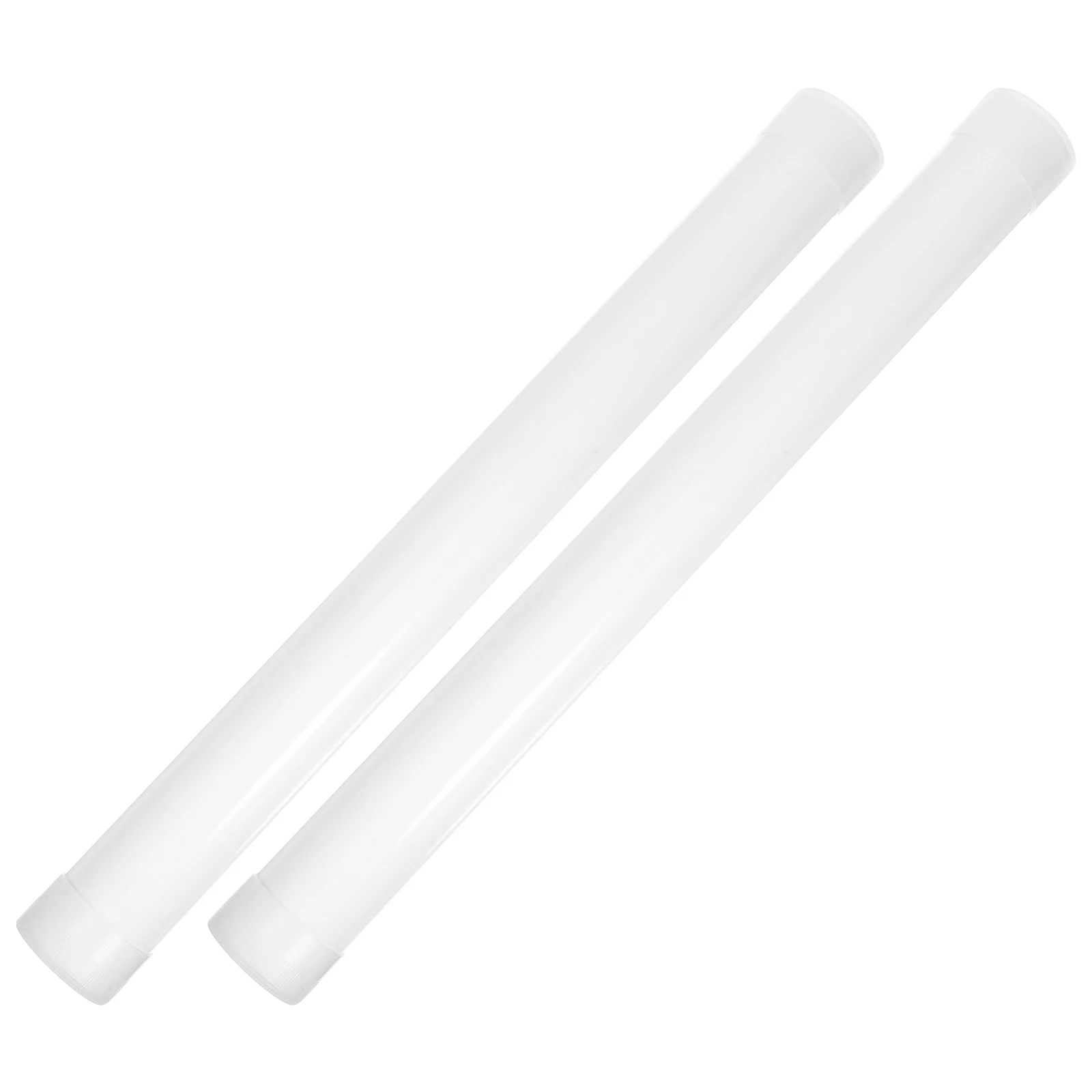

2pcs Decorative Painting Tubes PVC Poster Storage Strong Portable Mailing Artwork Protector Drawing Supply Storage Tube