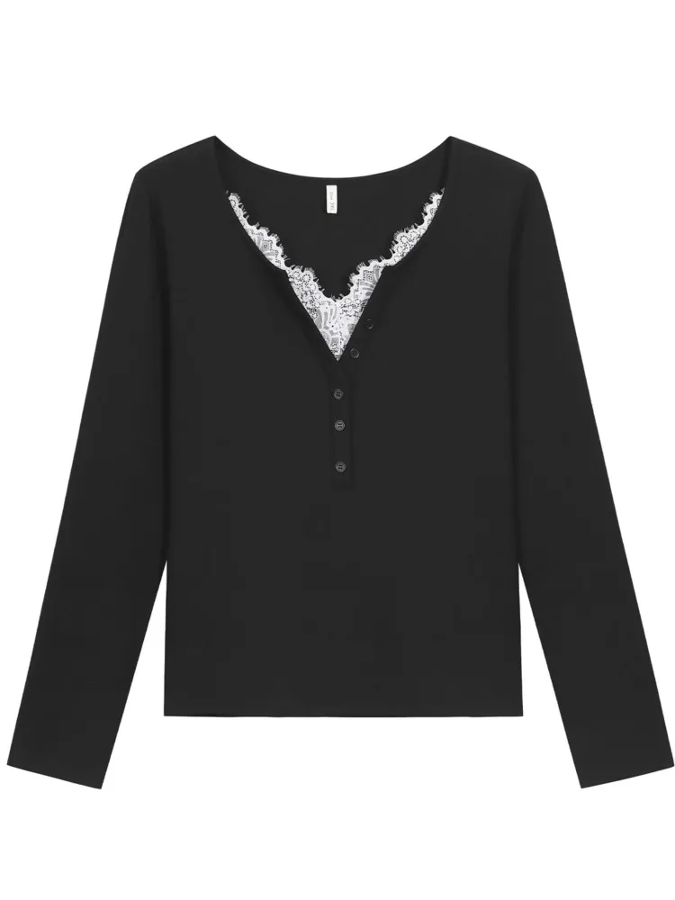 1XL-5XL Plus Size Women's Clothing Spring Autumn Fashion Elegant Tops 3XL 4XL Plus Big Size Women's Long Sleeve T-shirt