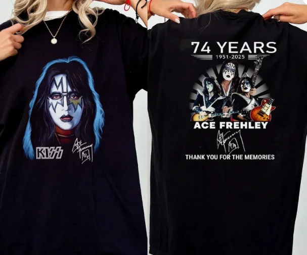 روك ليجند ايس فريلي ذكرى وداعته إلى قبلة عازف الجيتار تي شيرت للرجال والنساء تي شيرت من القطن الخالص