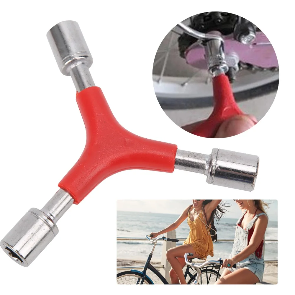 

4PCS Portable Y Shape External Hex Wrench Multifunctional 8/9/10mm Bike Hex Socket 3-Way Bicycle Spanner Bicycle Cycling
