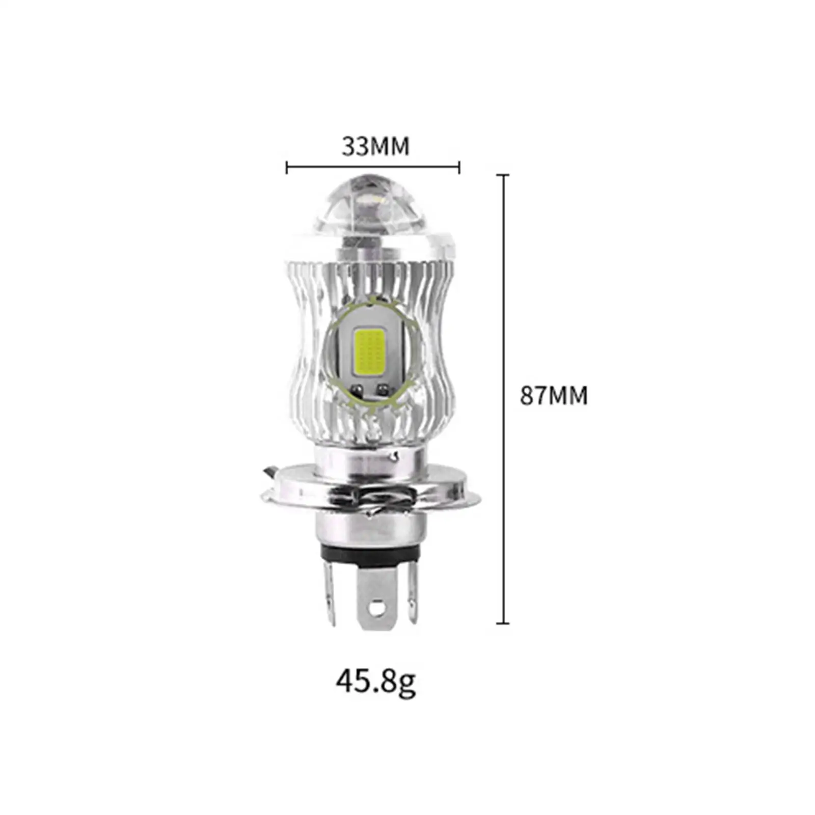 H4 LED المصباح دراجة نارية لمبات عالية الإضاءة ثنائي اللون أصفر أبيض الطيران الألومنيوم 6000K IP68 للسكوتر 12 فولت 24 فولت #6