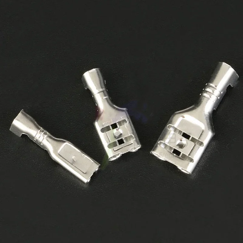 100/50Sets 2.8mm 4.8mm 6.3mm the insulating Insert spring terminal of the plug with transparent cover For Terminals 22-16AWG