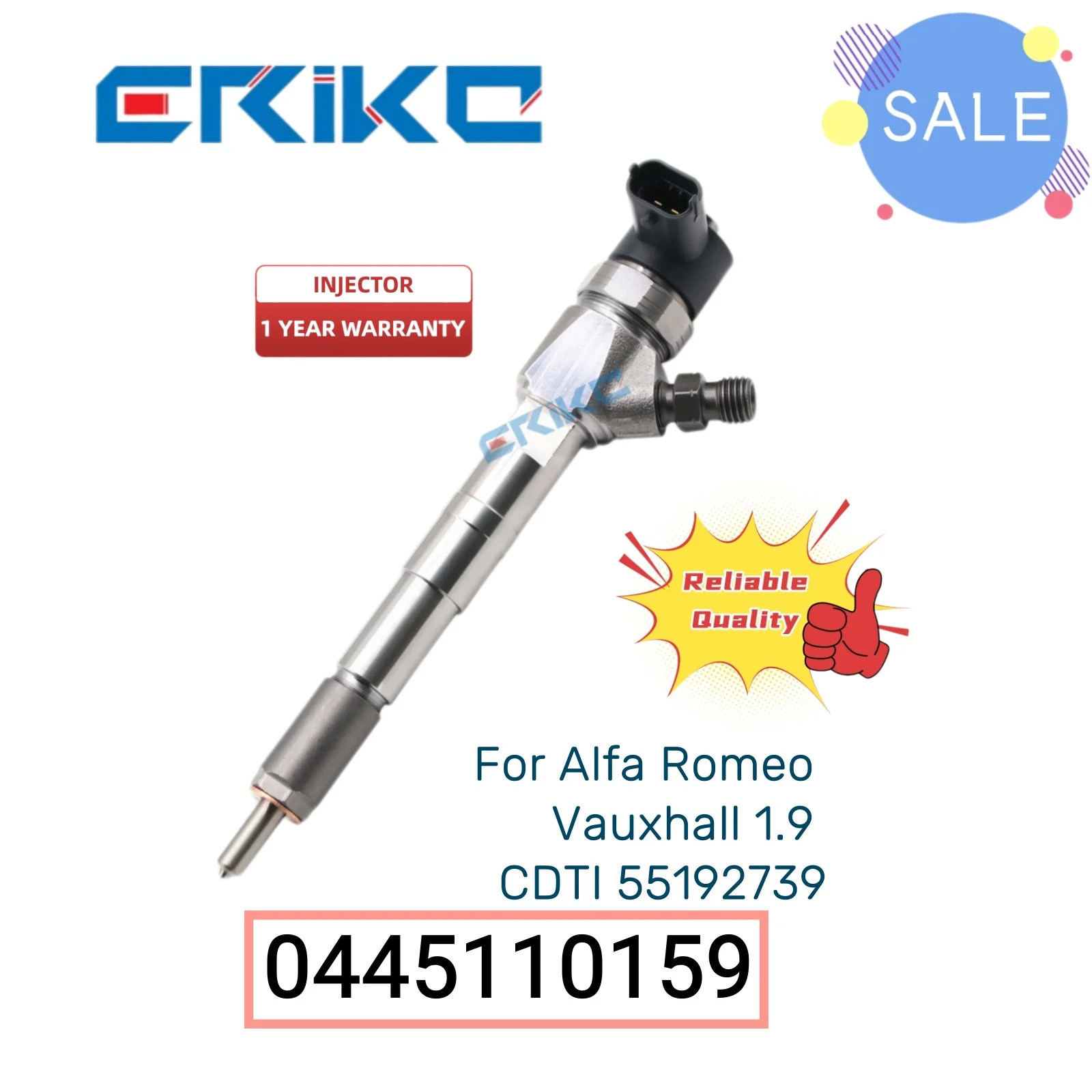 

0445110159 Fuel Injectors 0 445 110 159 Type Diesel Oil Injectors 0445 110 159 for Alfa Romeo Vauxhall 1.9 CDTI 55192739