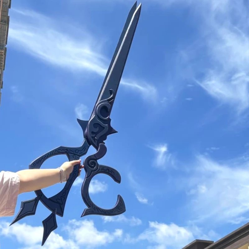 

188cm Game LOL Gwen Cosplay Prop Wooden Scissors Accessories Shears Replica of Weapons for Halloween Party Comic Exhibition Gift