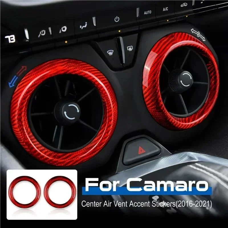 

Для Chevrolet Camaro настоящая сухая внутренняя отделка из твердого углеродного волокна, крышка воздуховыпускного отверстия 2016-2021, аксессуары для модификации