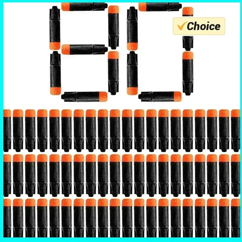 

80PCS New Black Bullets for Ultra Toy Guns Refill Pack The Ultimate in Darts Sniper Game Compatible Only Ultra Blaster
