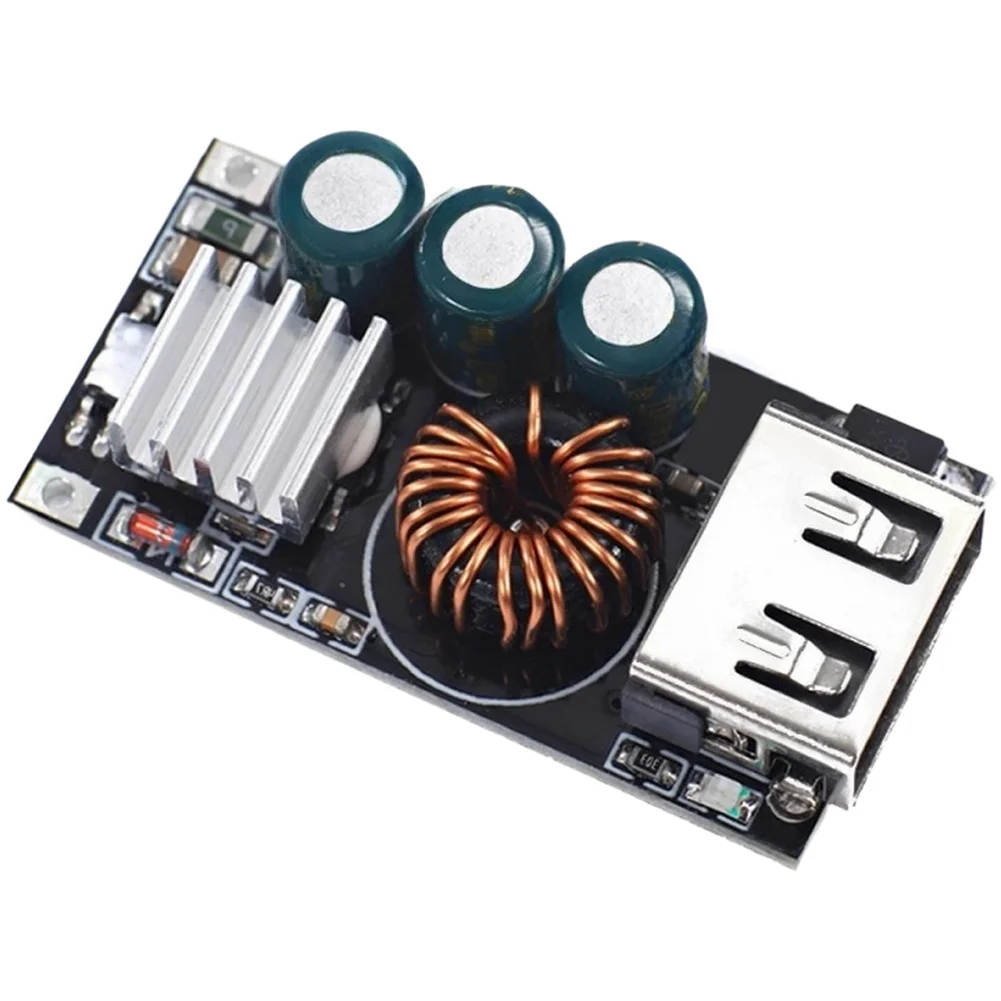 5PCS-QC3.0 Fast Charging Module DC Step-Down Converter Board 5-32V Input 18W Power Adapter For DIY Electronics Repair Projects