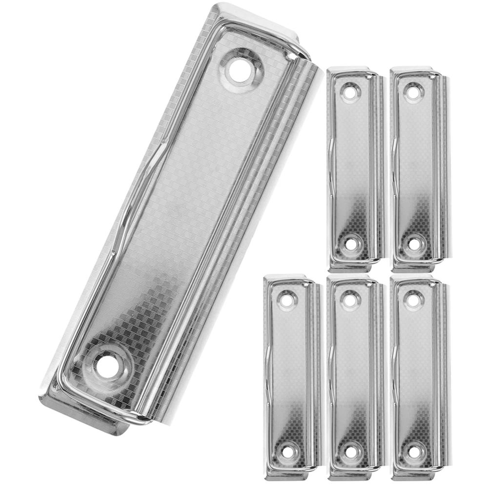 6Pcs Office Board Clips Strong Grip Metal Clipboard Clips for Files Notice Boards Writing Boards Clamping Craft Projects