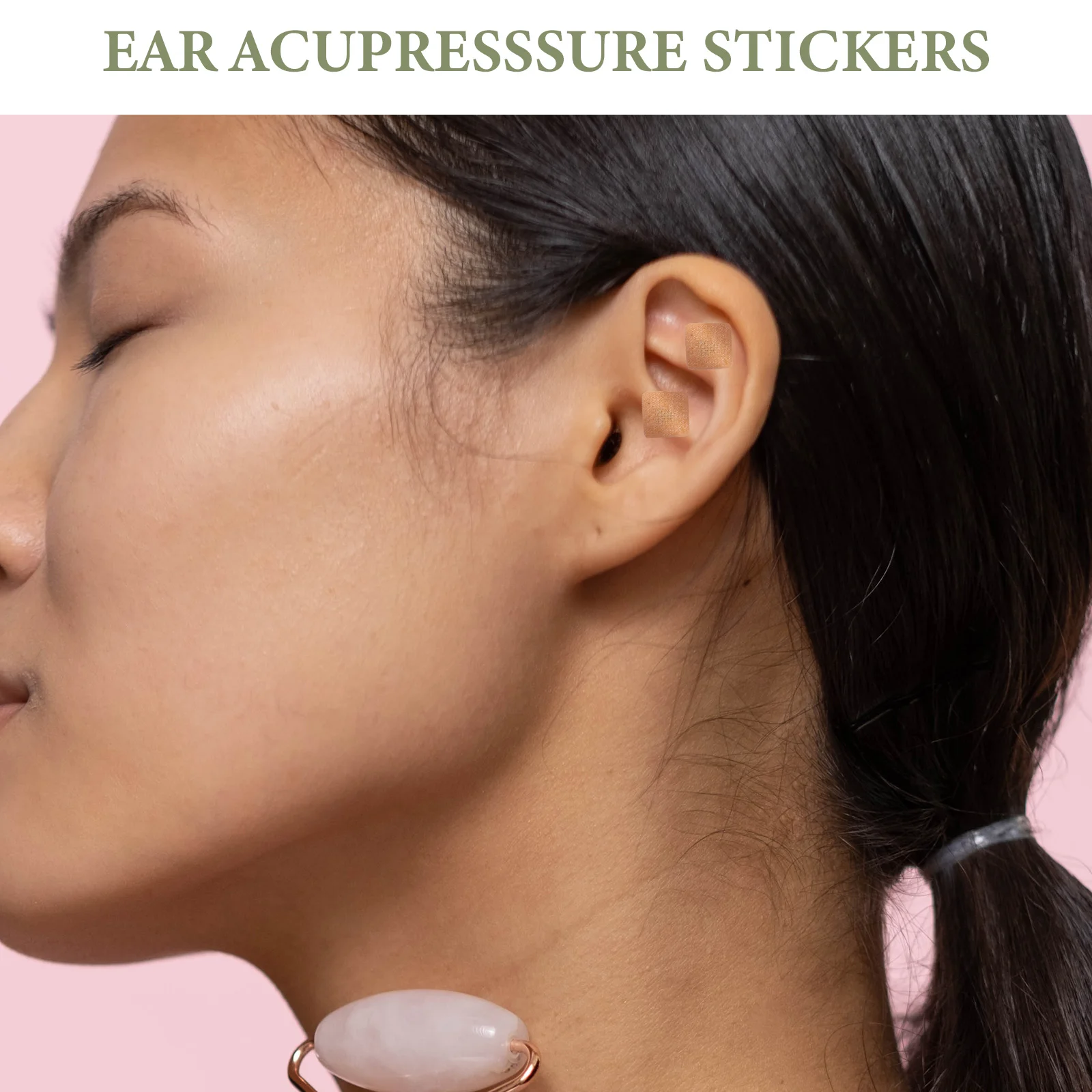 540 Pcs Auricular Massage Set Portable Ear Acupoint Stickers Care Products Tool Acupressure Acupuncture Patches Kit