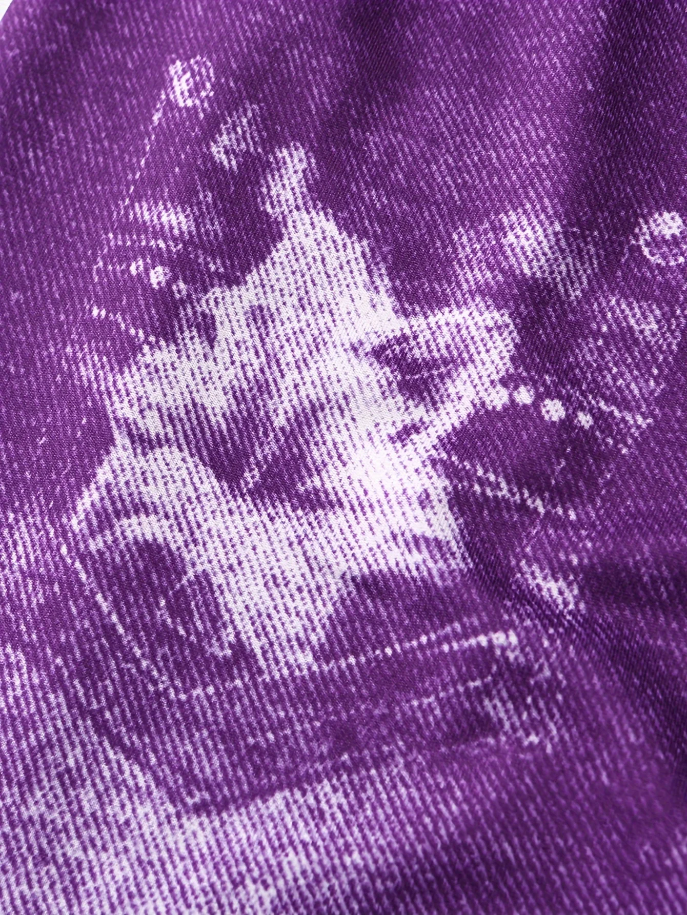 Short ajusté en Denim violet imprimé fleur de lys, Leggings décontractés pour femmes, haute élasticité et confort