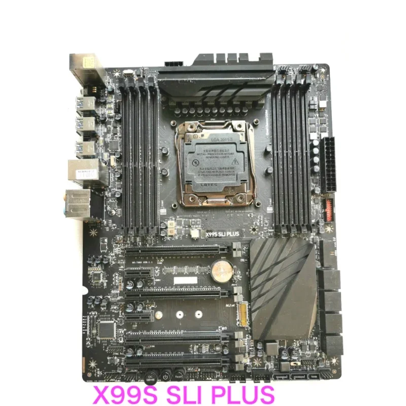 مناسبة لـ MSI X99S SLI PLUS اللوحة الأم لسطح المكتب LGA 2011-3 DDR4 ATX X99 اللوحة الرئيسية 100% تم اختبارها بشكل جيد وتعمل بالكامل