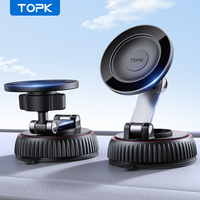 TOPK Magnetic Car Phone Mount Holder Foldable for Magsafe 360°Rotation Suction Cup Stand for iPhone Samsung Wall Desk Holder