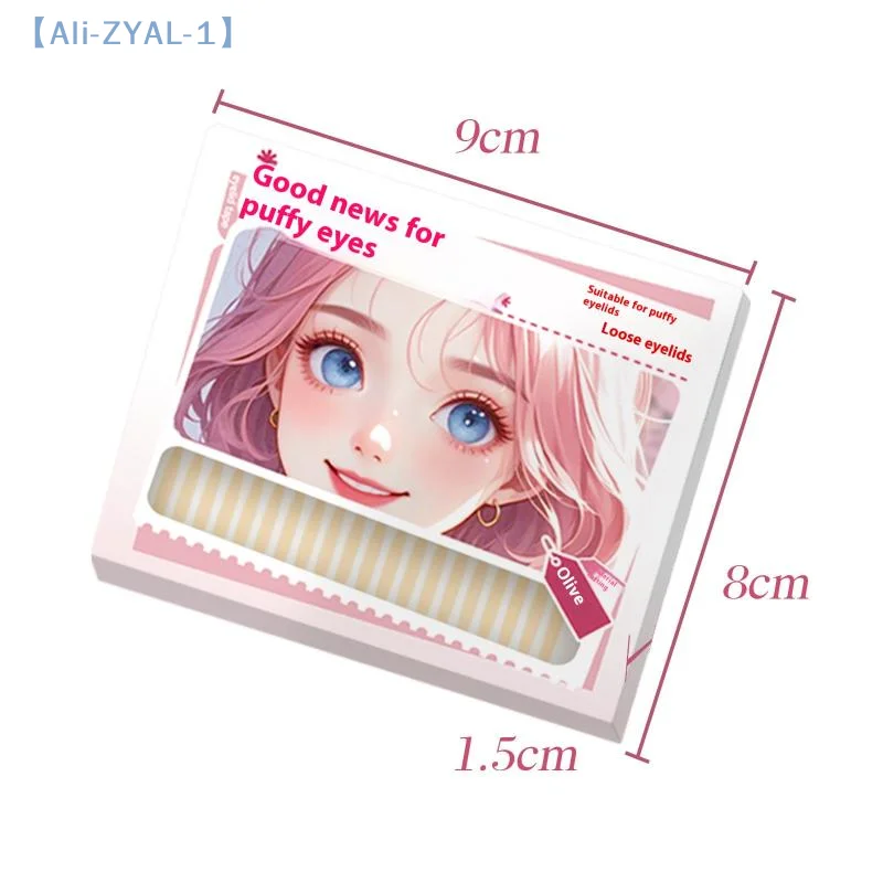 【ZYAL-1】180/216/240 Buah Stiker Kelopak Mata Tak Terlihat Renda Strip Pengangkat Mata Pita Kelopak Mata Ganda Stiker Perekat Pita Mata Pita Bulu Mata