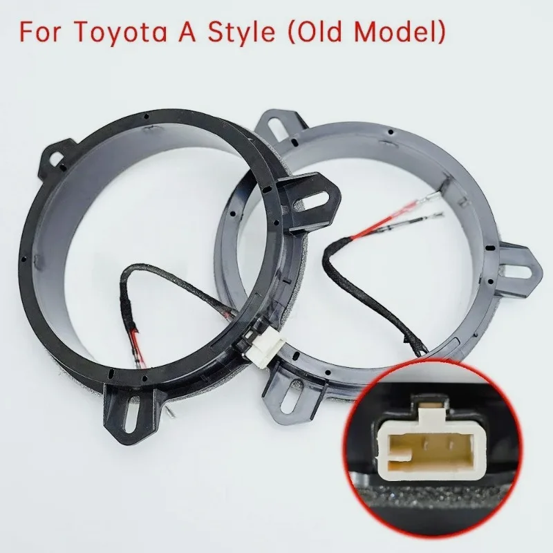 ZF-T Adaptador Audio Para Altavoz Coche, Soporte Espaciador Almohadilla Montaje, Anillo Bocina Para Toyota Coroll