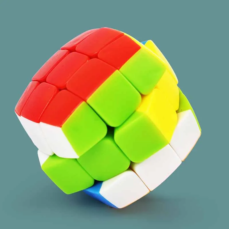 New Mini Bread Third-order Magic Cube Keychain Pendant Children Adult Decompression Puzzle Rotating Magic Cube Toys Gifts