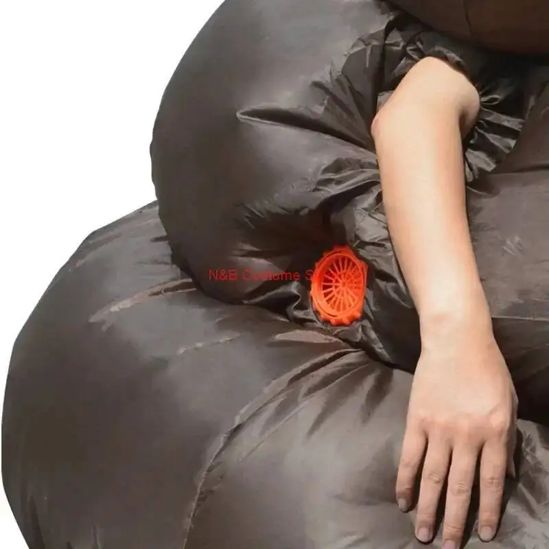 Nuovo divertente costume gonfiabile per cosplay festa di Halloween Natale carnevale cacca abbigliamento completo adulto uomo donna