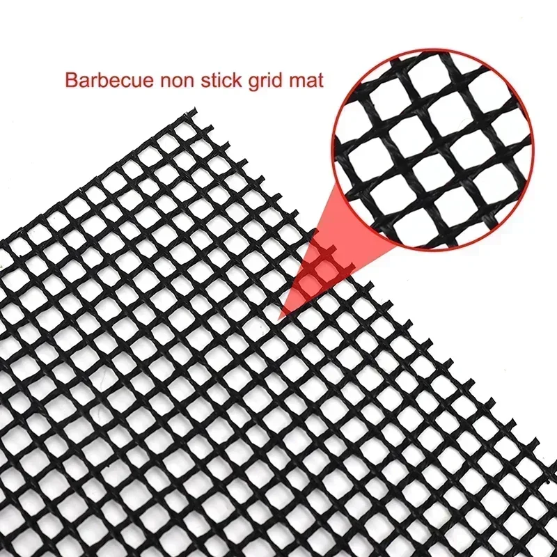 Barbecue Grid Baking Net Accessories Non-Stick Grilling Mesh Mat Works on Smoker Pellet Gas Charcoal BBQ Sheet Liners