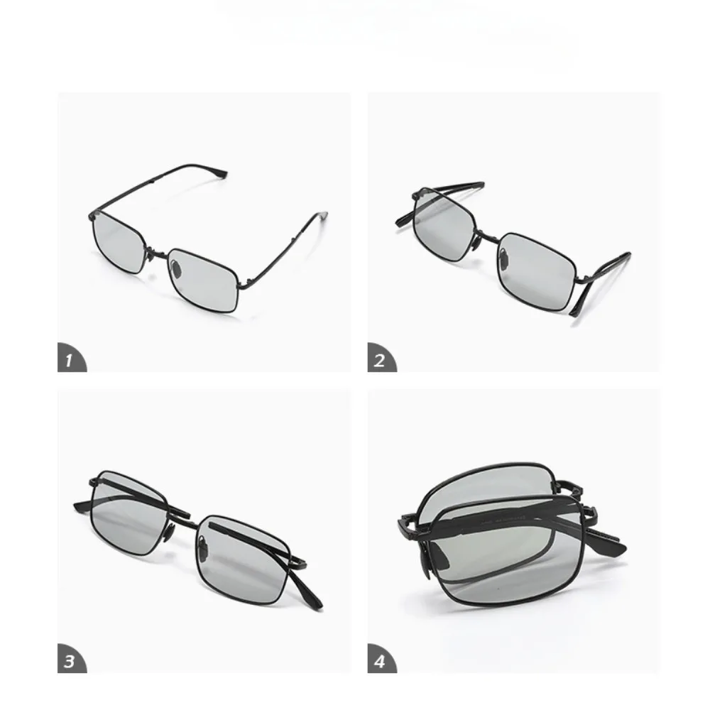 Zusammenklappbare polarisierte Farbwechsel-Sonnenbrille für den täglichen und nächtlichen Gebrauch. Angelbrille für männliche Fahrer – Detail 8