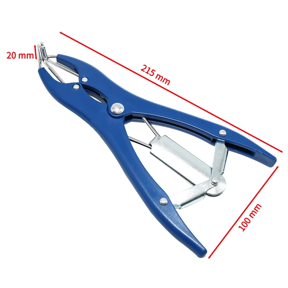 Sheep Tail Docking Clamp Piglets Bloodless Castration Pliers Broken Tail Castration Forceps Blue Expansion Clamp Rubber Rings