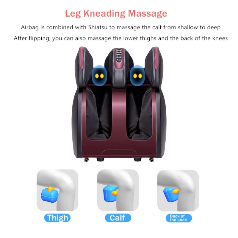 New Electric Foot Massager with Vibration Infrared Heating Leg Calf Thigh Massage Air Pressure Massagem Muscle Relaxation