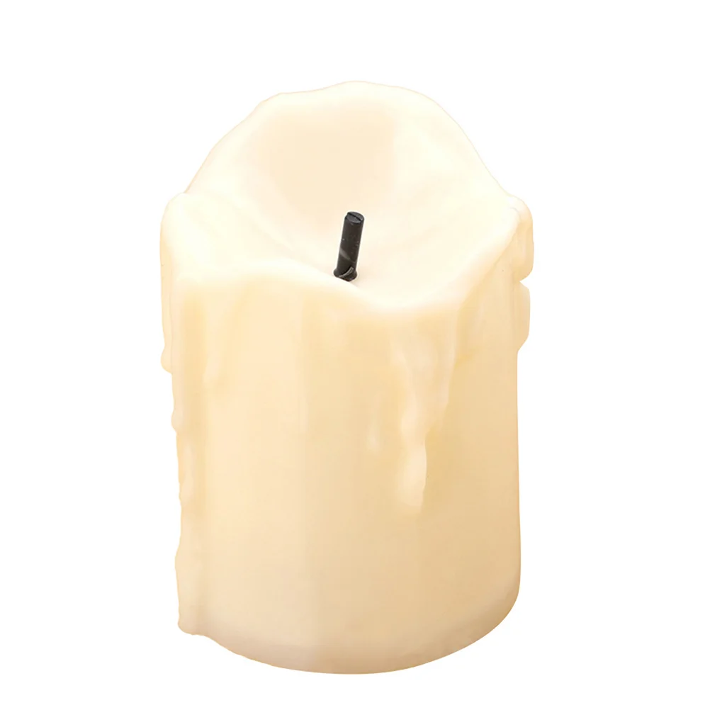 24 قطعة من أضواء LED الإلكترونية عديمة اللهب مقلدة شموع واقعية وميض أصفر دافئ لديكور المنزل وديكورات الحفلات #4