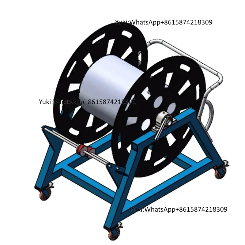 Manual Cable Reel Trolley with Wheels, Liqing F-Type 304 Basic Model
