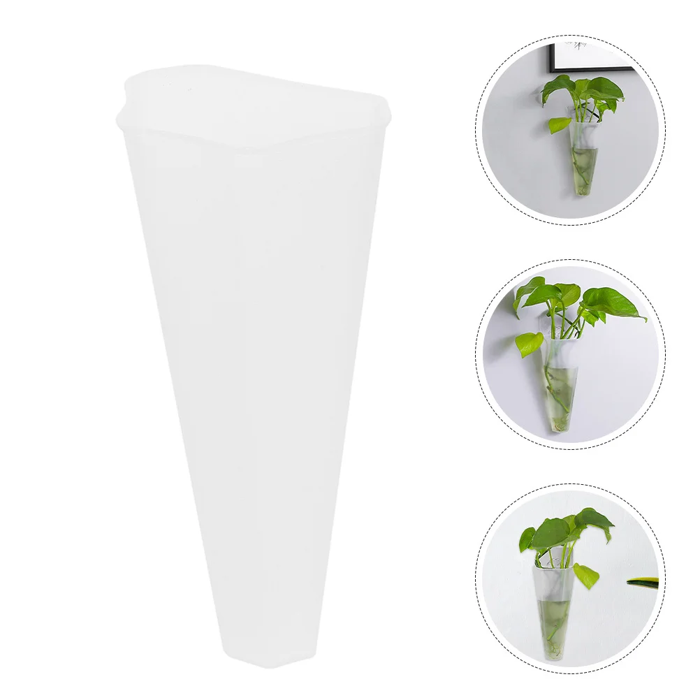

2Pcs Wall Mounted Flowerpot Holder Hanging Plant Pot Plastic Planter for Indoor Outdoor Garden Balcony Decoration