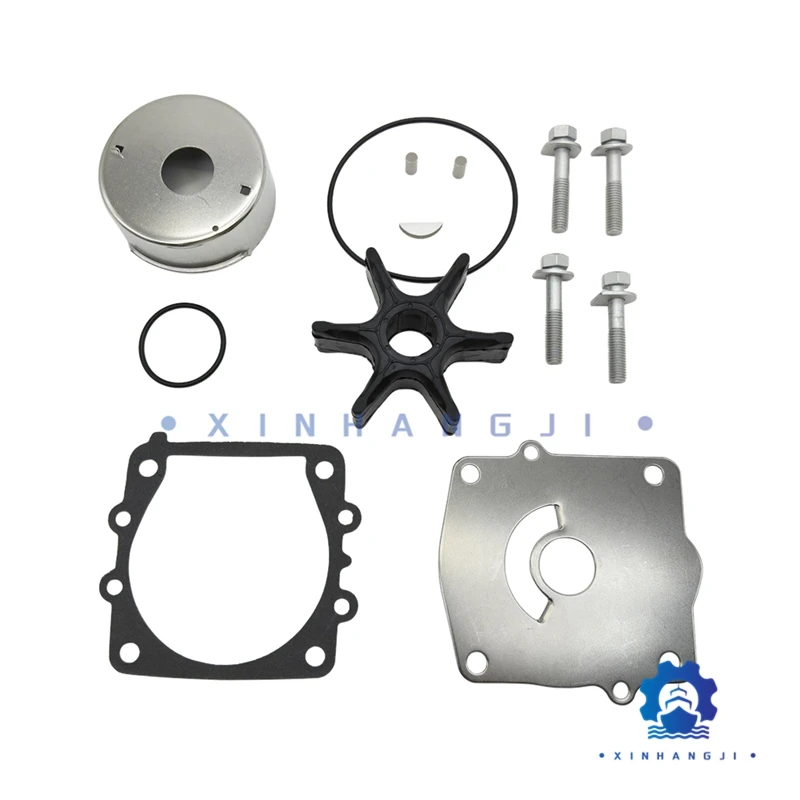 Water Pump Impeller Repair Kit 6G5-W0078 for Yamaha 2 Stroke 150 175 200 225 HP Outboard Motor 6G5-W0078-A1-00