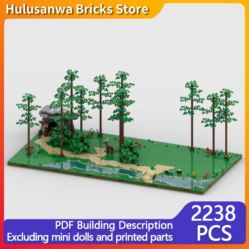 Popular Anime Movie Model MOC Building Bricks Enchanted Forest Modular Technology Gifts Holiday Assemble Children Toys Suit