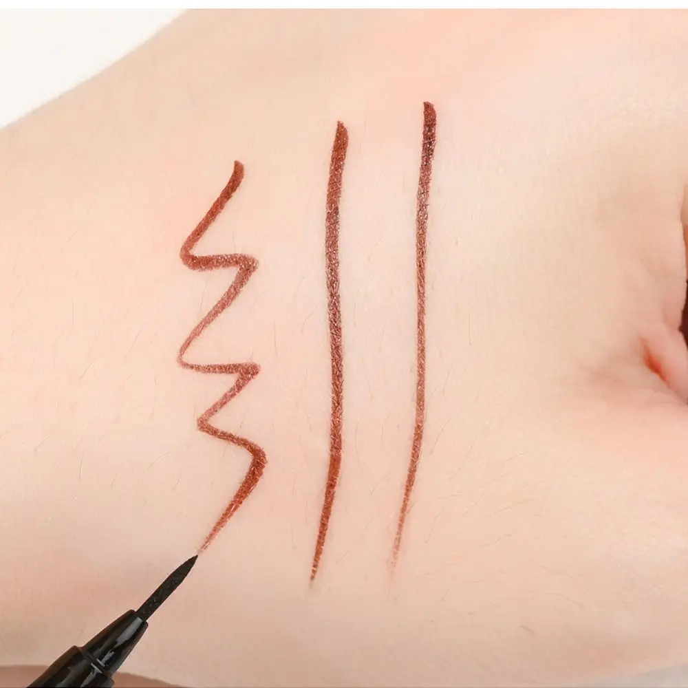 Eyeliner liquide waterproof à séchage rapide pour fille, stylo ultra fin coloré, sans floraison, maquillage beauté, 256