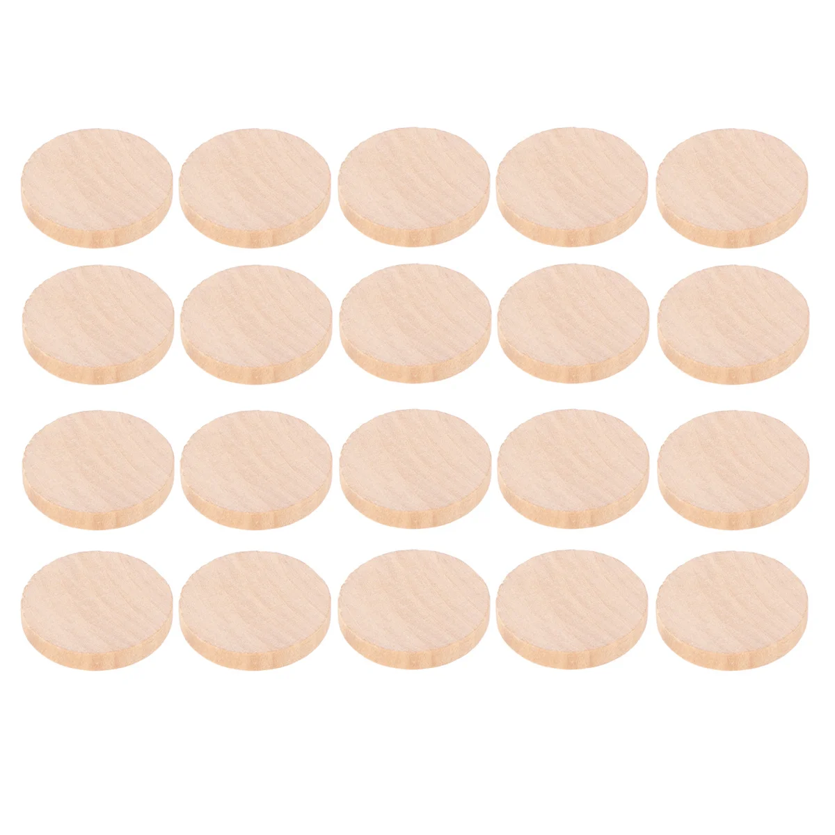 50 قطعة قسط الخشب الصلب أقراص مستديرة 30 مللي متر عرض 5 مللي متر سمك Craft بها بنفسك قطع الحرفية الرياضيات التدريس الدعائم شرائح خشبية #5