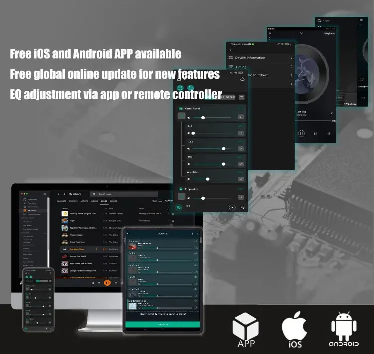 Thinuna GS-5L-BT High Performance 8ohms 30w 2 Way ABS Dual  Bluetooth Wireless Active Ceiling Speaker Built in Class D Amplifier