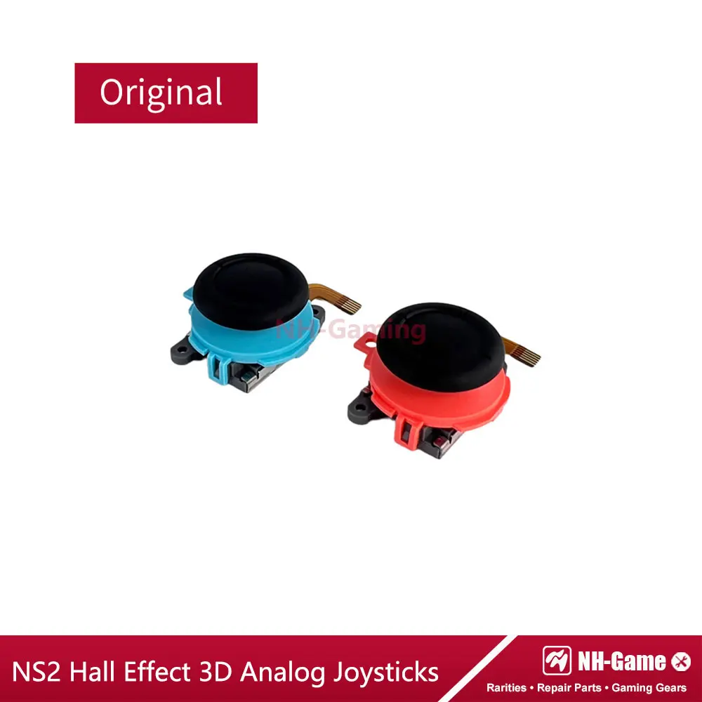 الأصلي الجديد الأزرق البرتقالي قاعة تأثير عصا التحكم ل NS2 التبديل 2 الفرح تحكم كون ثلاثية الأبعاد التناظرية عصا استبدال اليسار اليمين الروك #2