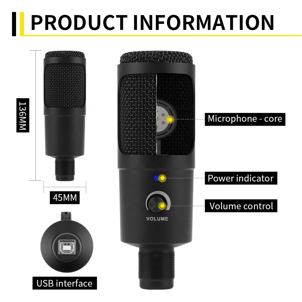 عشرة عناصر TLF Xtuga K30 المهنية السلكية استوديو تسجيل كاريوكي الغناء حامل ثلاثي القوائم سطح المكتب البث المباشر Usb الألعاب هيئة التصنيع العسكري C