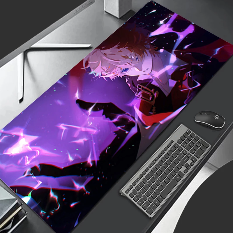 Genshin Impact Tartaglia Large Mouse Pad Gamer Keyboard Pad Mousepad Pc Computer Desk Mat Gaming Pad Mouse Mats For CS GO LOL