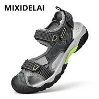 New Summer Men's Sandals Outdoor Roman Casual Shoes Wading Sandals Flat Non-slip Sneakers Men's Beach Sandals Big Size 38-46