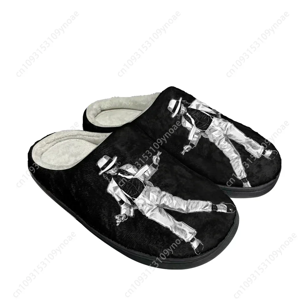

Hot Michael Jackson Fashion Cotton Custom Slippers Mens Womens Sandals Plush Casual Keep Warm Shoes Thermal Comfortable Slipper