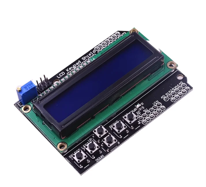 10pcs/lot LCD Keypad Shield LCD1602 LCD 1602 Module Display For ATMEGA168 ATMEGA328 ATMEGA2560 ATMEGA1280 UNO blue screen