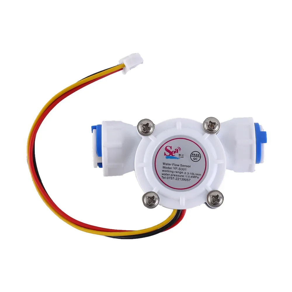 

YF-S301 flowmeter water flow sensor 3 points PE flowmeter fast flow sensor Water dispenser flowmeter