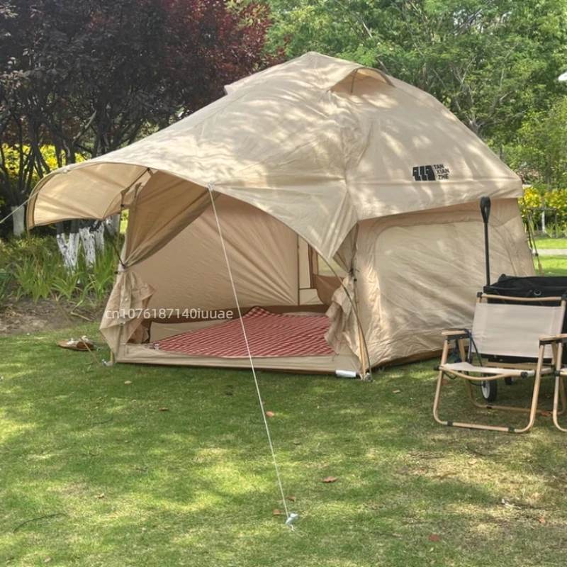Outdoor Camping Tent, Portable Folding Camping Overnight Equipment, Complete Set of Automatic Rainproof 2025 New Model Tent