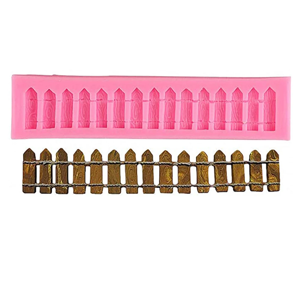 DIY Fence Shape Silicone Cake Mold Mould Chocolate Pudding Silicone Bakeware Mould Fondant Cake Decorating Tools Epoxy M112