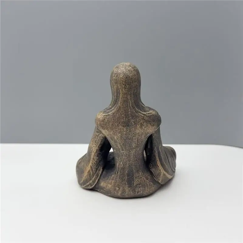 تمثال فضائي إبداعي من الراتنج للتأمل، زخارف تزيينية، أعمال فنية، ديكورات طاولات، هدايا تأمل زن عبر الحدود