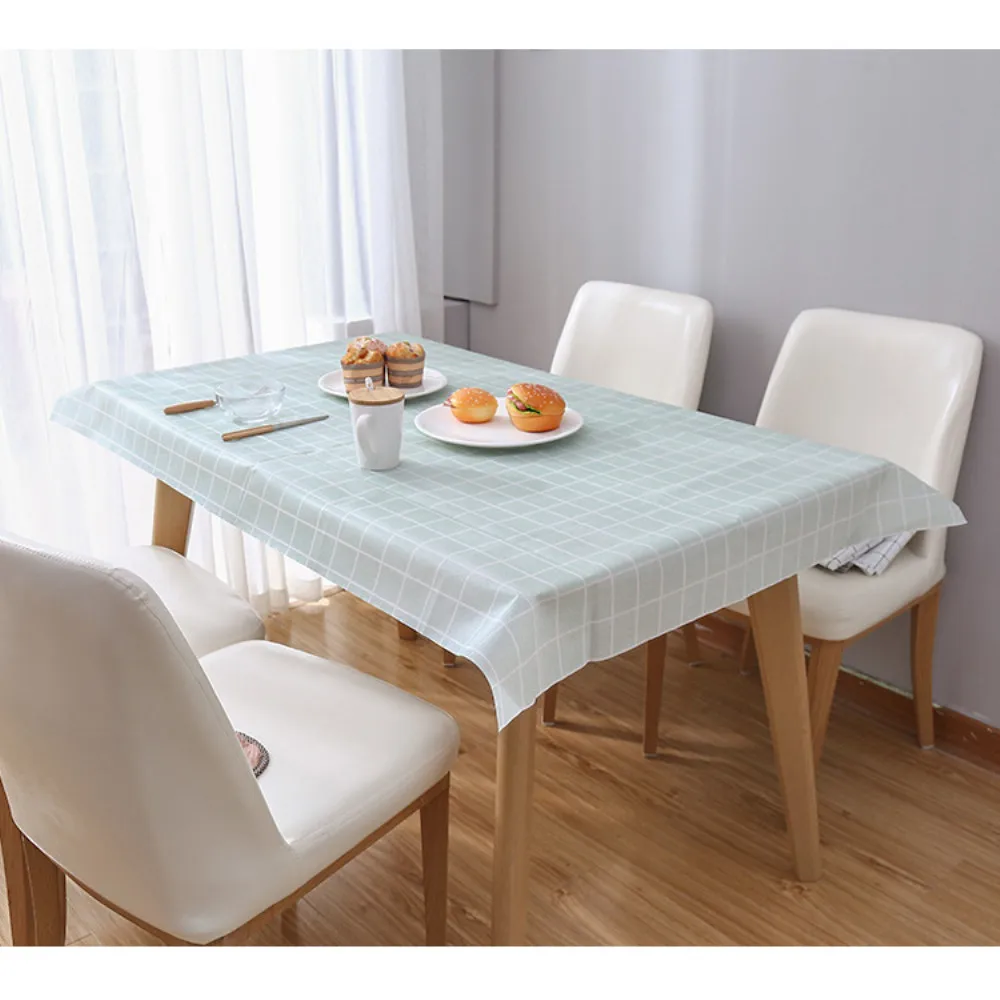 

137X152CM PEVA Waterproof Oilproof Tablecloth Kitchen Dining Table Mat Table Cover for Party Outdoor Disposable Picnic Cloth